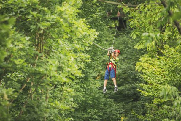 kid zip lining