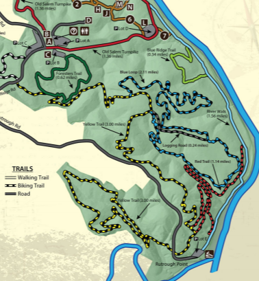 Explore Park Trail Map