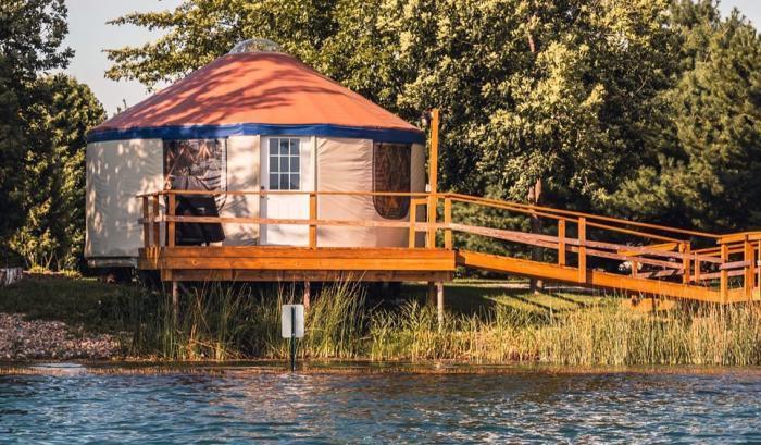 Yurt Rental at Caboose Lake