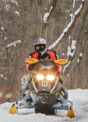 Snowmobiling on the Erie Canal Recreational Trail