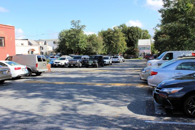 Parking lot at Everedy Square & Shab Row