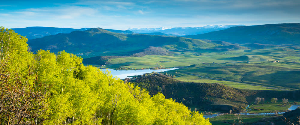 Views of the wide open Yampa Valley