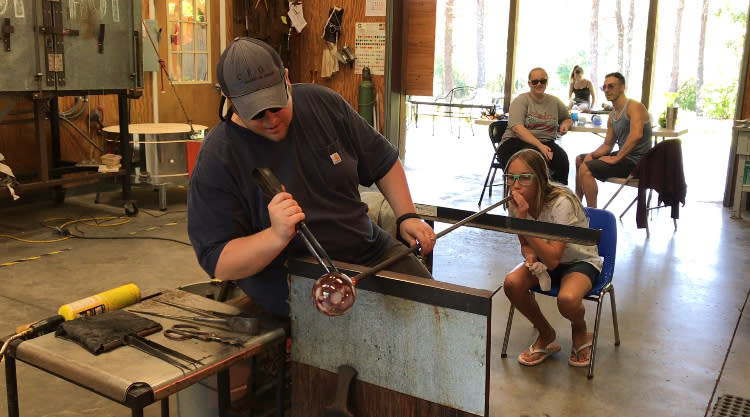 Blow Your Own Ornament at Orbix Hot Glass