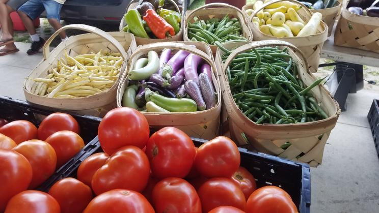 Produce at the Carrboro Farmers Market