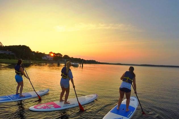 Paddle Boarding Popponesset Bay