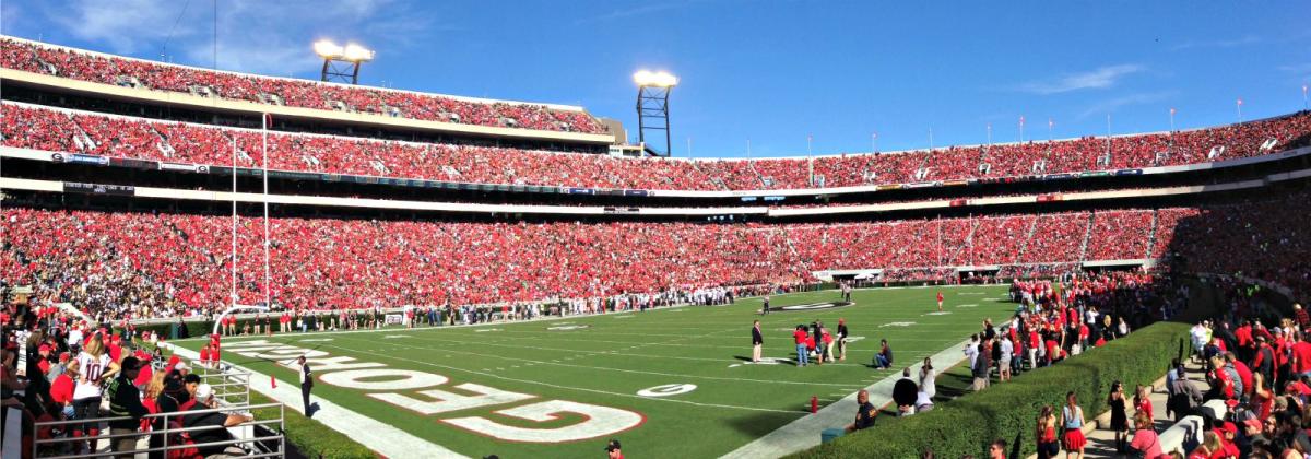 Sanford Stadium field level