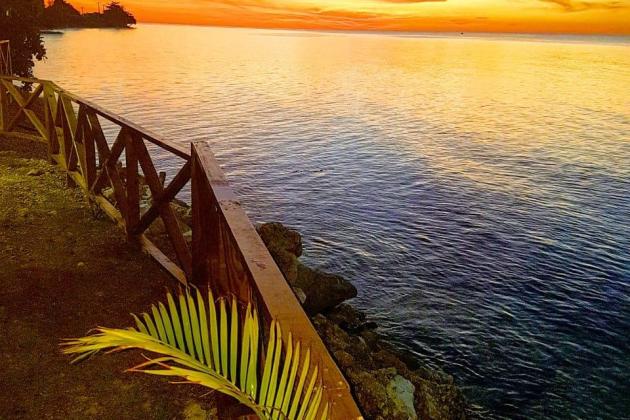 Sunset at Sky Beach, Jamaica