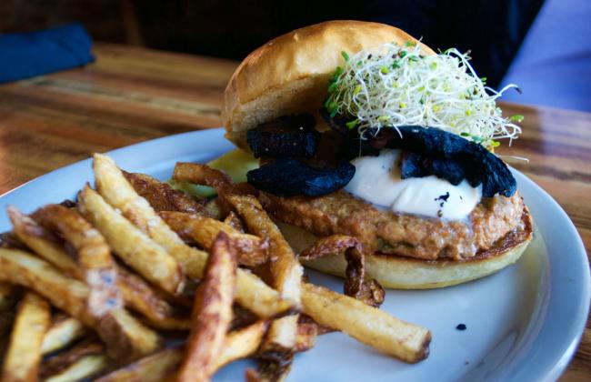Veggie Burger from The Livery in Eau Claire, WI