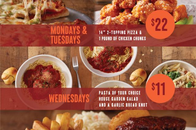 Weekday Specials