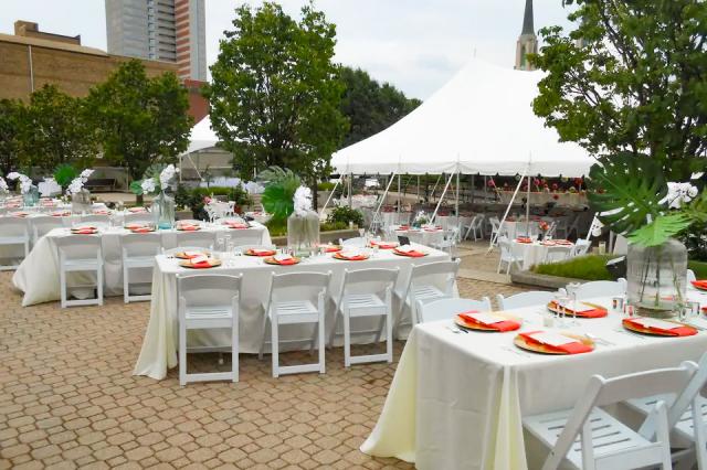 Wedding Reception in the Botanical Terrace Garden