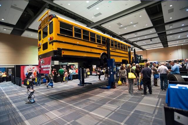 Fully carpeted exhibition halls at the Grand Wayne Convention Center