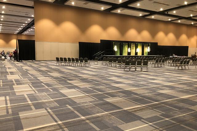 Convention Hall partitions at the Grand Wayne Convention Center