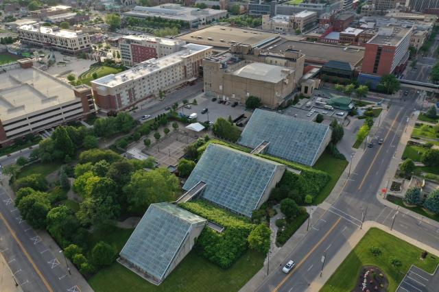 Overhead View of the Botanical Conservatory