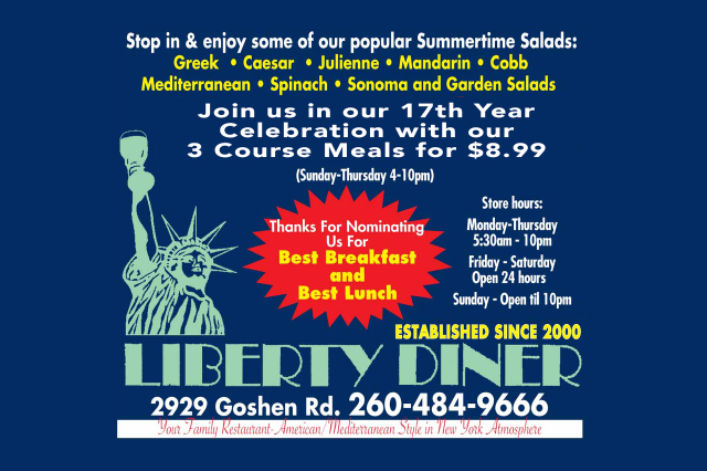 Liberty Diner 2017 Ad Graphic