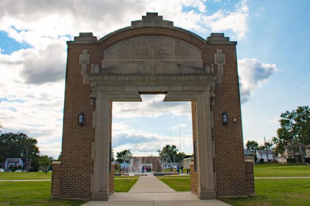 Franklin School Park Door