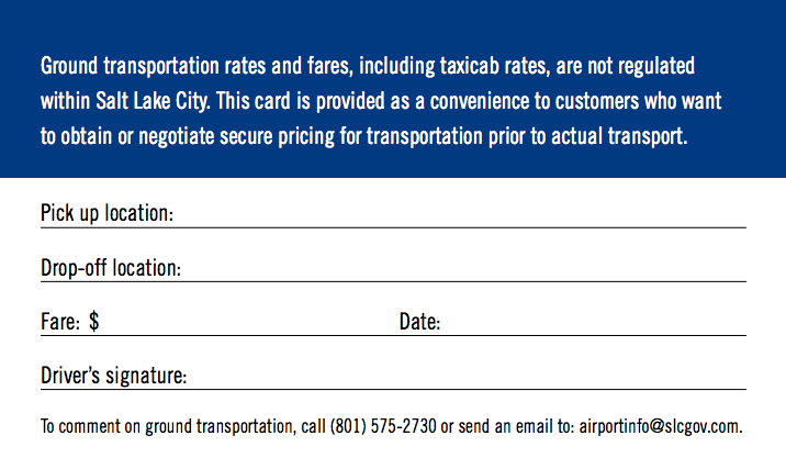 Printable Rate Negotiation Card