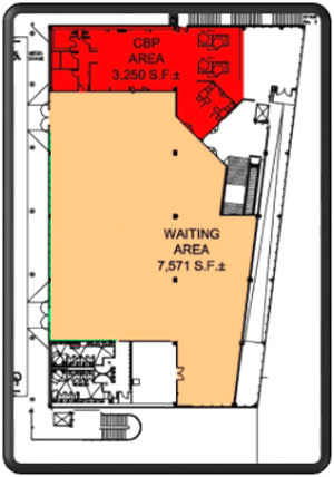 Map of Cruise Terminal 29 second floor layout