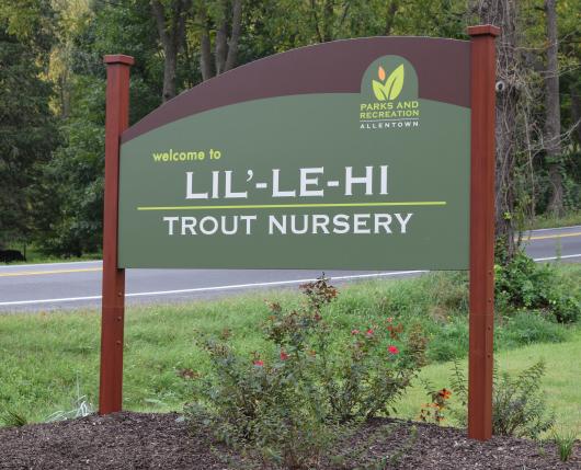 Lil'-Le-Hi Trout Nursery Sign