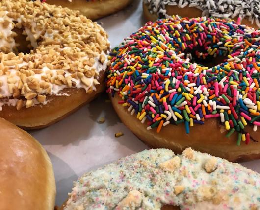 Freshly Baked Donuts w/ Sprinkles