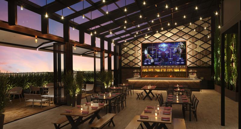 Parx Casino beer garden rendering
