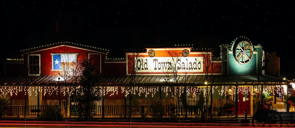 Salado texas with christmas decorations