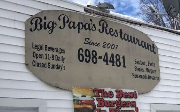 Big Papa's Sign