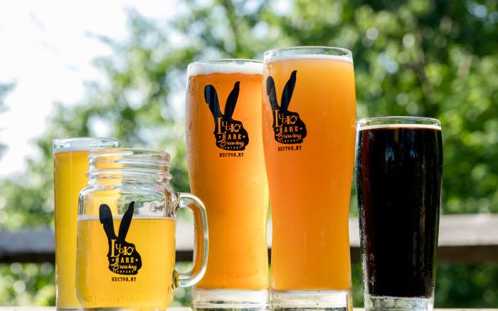 Luck Hare Brewing glasses