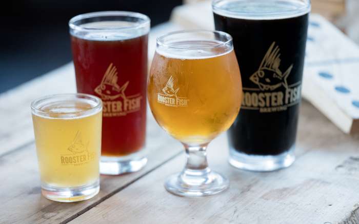 Rooster Fish Brewing Glasses