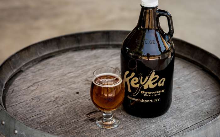 Keuka Brewing growler