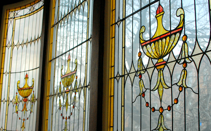 Tiffany Windows at Montour Falls Library