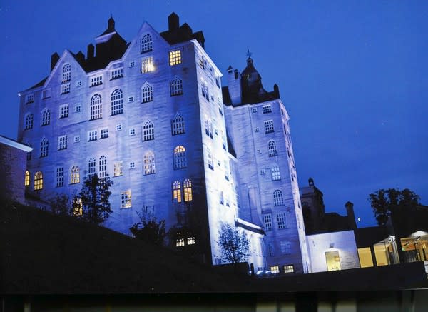 mercer Museum at night
