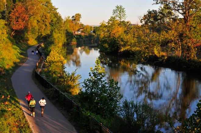 Roanoke River Greenway Fall