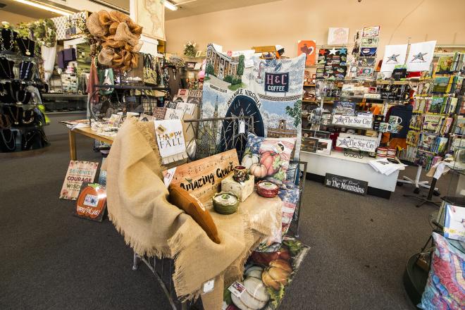 Various housewares on display at The Gift Niche in Roanoke