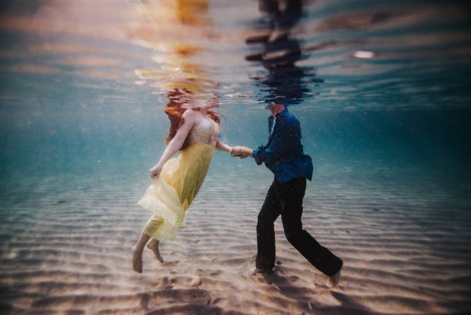 Underwater Wedding Shot