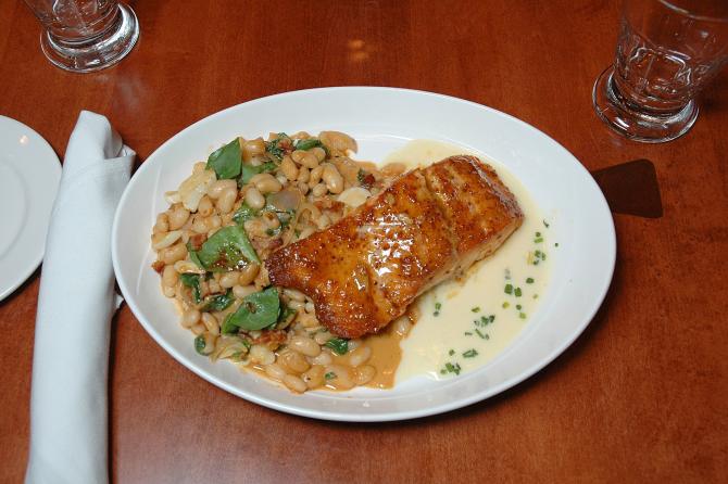 Try the mustard salmon at chester's chophouse & wine bar in wichita ks