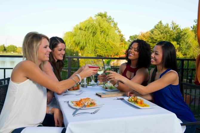 Newport Grill at Bradley Fair in Wichita KS offers seafood and steak with a gorgeous view