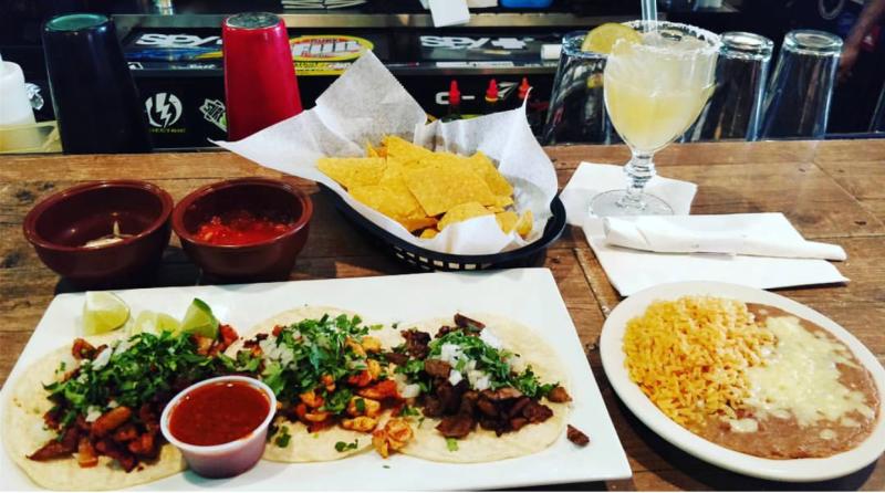 Tacos, chips and salsas at Side Street Cantina in VA Beach