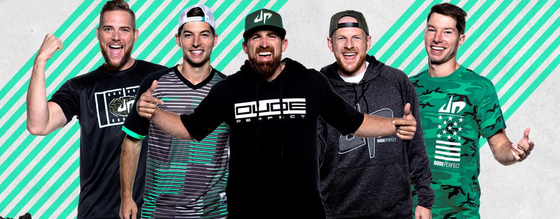 Dude Perfect Tall guy, beard, twins, purple hoser. dude perfect