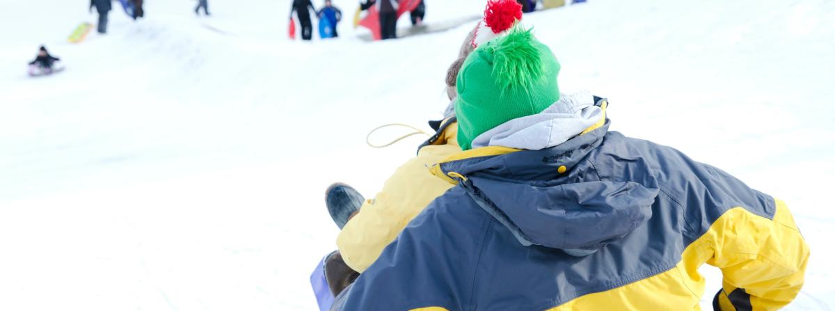 Sledding in Iverson Park Stevens Point Area