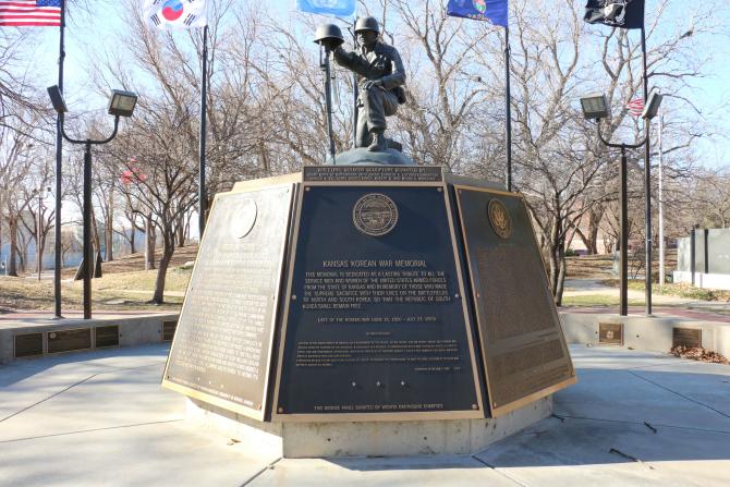 Korean War Memorial, Veterans Memorial Park Wichita, KS