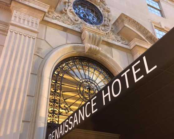 Renaissance Hotel Sign-entrance