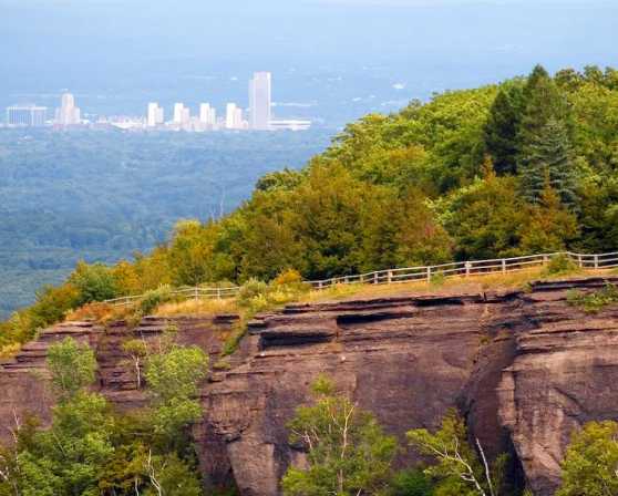 Thacher Park and a View of Albany