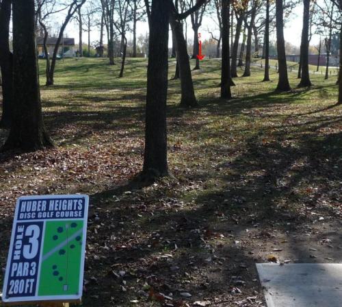 Path And Trees At Herbert C. Huber Park In Huber Heights, OH 