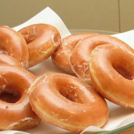 The famous Hilligoss glazed yeast donuts