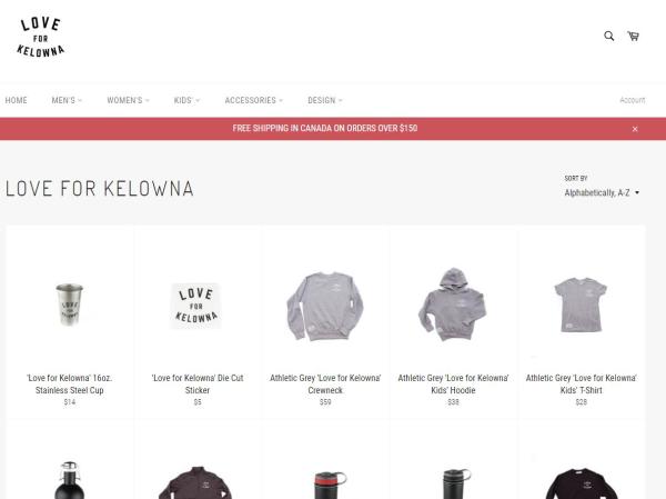 Love for Kelowna Online Store