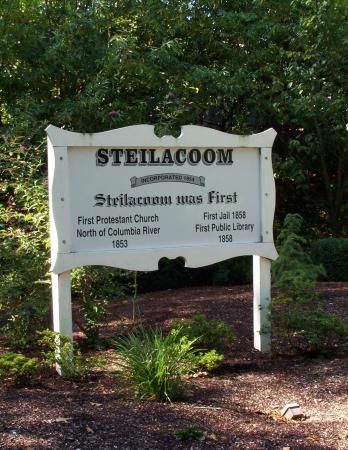 Steilacoom Was First sign in Steilacoom, Washington