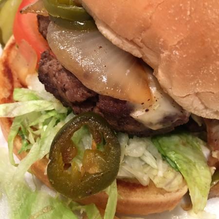 Burger at Hamburger Depot
