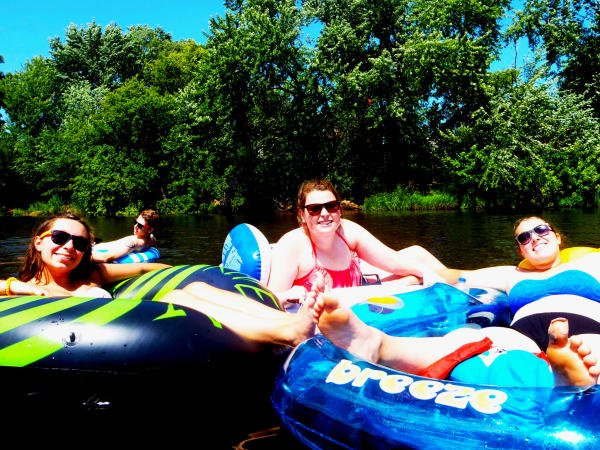 Floating in Eau Claire, Wisconsin