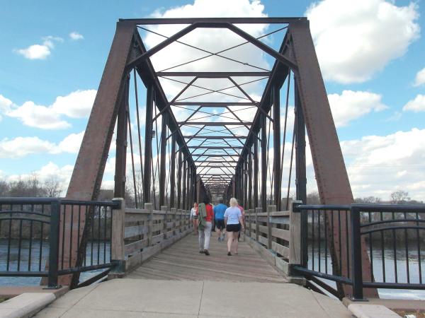 Phoenix Park Walking Bridge in Eau Claire, Wisconsin