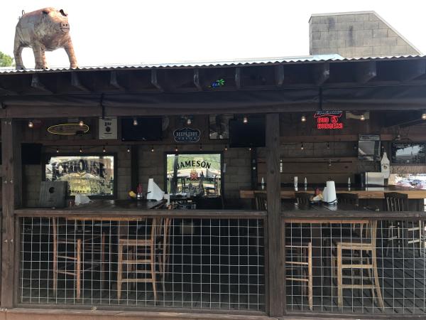 The patio of Blind Pig Tavern in Athens, GA